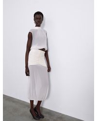 SÉLONE - Ellen Pleated Balloon Skirt - Lyst