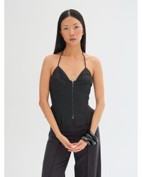 Sélone Studio - Thalia Sculpted Zip Corset Top - Lyst