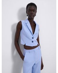 SÉLONE - Aura Slit Tailored Vest - Lyst