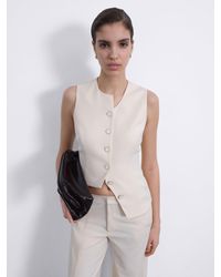 SÉLONE - Calin Asymmetric Tie Vest - Lyst