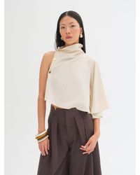 Sélone Studio - Mara Button-Detail Top - Lyst