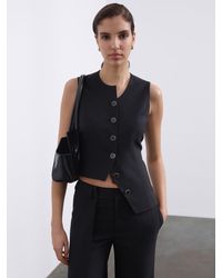 SÉLONE - Calin Asymmetric Tie Vest - Lyst