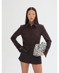 Sélone Studio - Avel V-Panel Tailored Shirt - Lyst