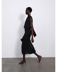 SÉLONE - Ellen Pleated Balloon Skirt - Lyst