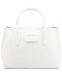 valentino by mario valentino geometric print branded shopper bag