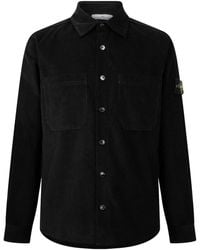 Stone Island - Long-Sleeve Button-Front Shirt - Lyst