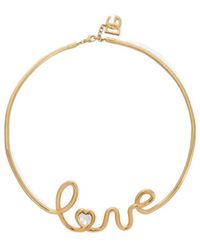 Dolce & Gabbana - Love Lettering Semi-Rigid Necklace - Lyst