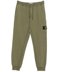Stone Island - Compass-Badge Tapered Pants - Lyst