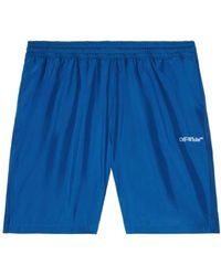 Off-White c/o Virgil Abloh - Arrows-Print High Waist Swim Shorts - Lyst
