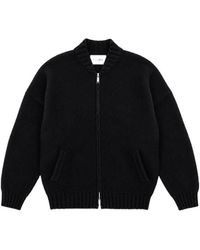 Laneus - Knit Zip-Up Cardigan - Lyst
