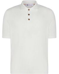 Brunello Cucinelli - Short-Sleeved Polo Shirt - Lyst