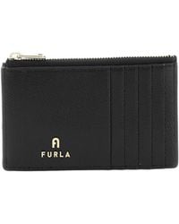 Furla - Logo Plaque Zipped Cardholder - Lyst