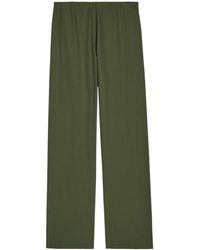 Vince - Colette Wide-Leg Cotton-Poplin Trousers - Lyst