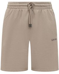 Off-White c/o Virgil Abloh - Logo Printed Drawstring Shorts - Lyst