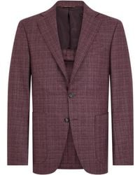 Canali - Single-Breasted Textured Blazer - Lyst