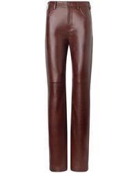 Nili Lotan - High-Waisted Straight-Leg Casual Trousers - Lyst