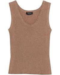 Fabiana Filippi - Lurex Knit Sleeveless Top - Lyst