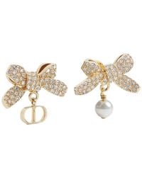 Dior - Delicate Bow Earrings - Lyst