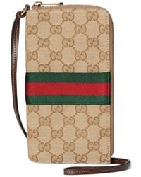 Gucci - Gg Case For Iphone With Strap - Lyst
