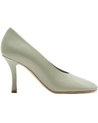 Burberry - Almond-Toe Slip-On Pumps - Lyst