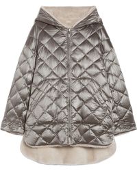 Max Mara - The Cube Zip-Up Long-Sleeved Reversible Coat - Lyst