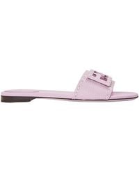 Fendi - Breathable Flat-Bottomed Flip-Flops - Lyst