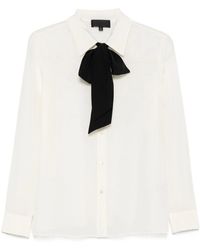 Nili Lotan - Bow-Detail Silk Blouse - Lyst