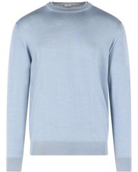 Eleventy - Ribbed-Knit Crewneck Jumper - Lyst