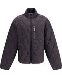 Palm Angels - Curved Logo Quilted Jacket - Lyst