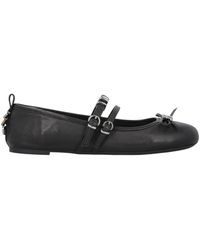 Pinko - Bow Detailed Ballerina Shoes - Lyst