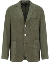Aspesi - Unlined Linen Blazer - Lyst