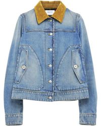 McQueen - Boxy Denim Jacket - Lyst