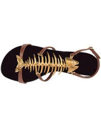 Giuseppe Zanotti - Fishbone Detail Sandals - Lyst