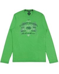 Armani Jeans - Printed Long-Sleeved T-Shirt - Lyst