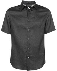 Emporio Armani - Lapel Short-Sleeved Shirt - Lyst