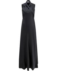 Off-White c/o Virgil Abloh - V-Neck Open-Back Midi Dress - Lyst