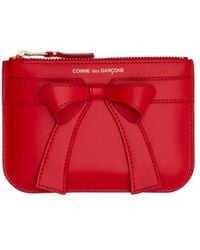 Comme des Garçons - Comme Des Garçons Wallet Big Bow Zipped Purse - Lyst