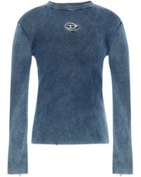 DIESEL - K-Darin-D Long Sleeved Ribbed T-Shirt - Lyst