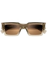 Saint Laurent - Eyewear Sl 572 Rectangular Sunglasses - Lyst