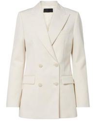 Nili Lotan - Weston Double-Breasted Virgin Wool Blazer - Lyst