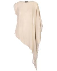 Peserico - Asymmetric Crewneck Blouse - Lyst