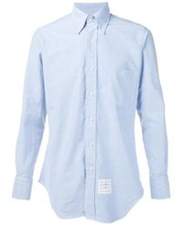 Thom Browne - Rwb Detailed Long-Sleeved Shirt - Lyst