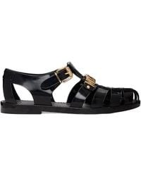 Moschino - Jelly Logo Sandals - Lyst