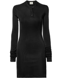 KHAITE - Long-Sleeved Button T-Shirt - Lyst