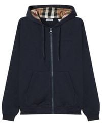 Burberry - Long-Sleeved Hooded Sweatshirt - Lyst