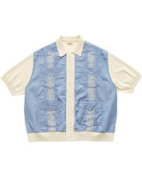 Kapital - Embroidered Panelled Shirt - Lyst