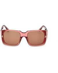 Tom Ford - Sunglasses With Rectangular Frames - Lyst
