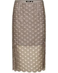 ROTATE BIRGER CHRISTENSEN - Scalloped Lace Midi Skirt - Lyst