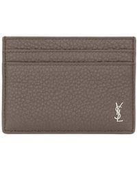 Saint Laurent - Tiny Cassandre Card Case - Lyst