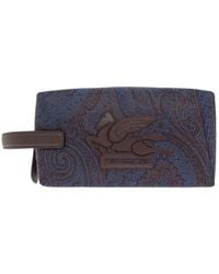 Etro - Essential Small Jacquard Pouch - Lyst